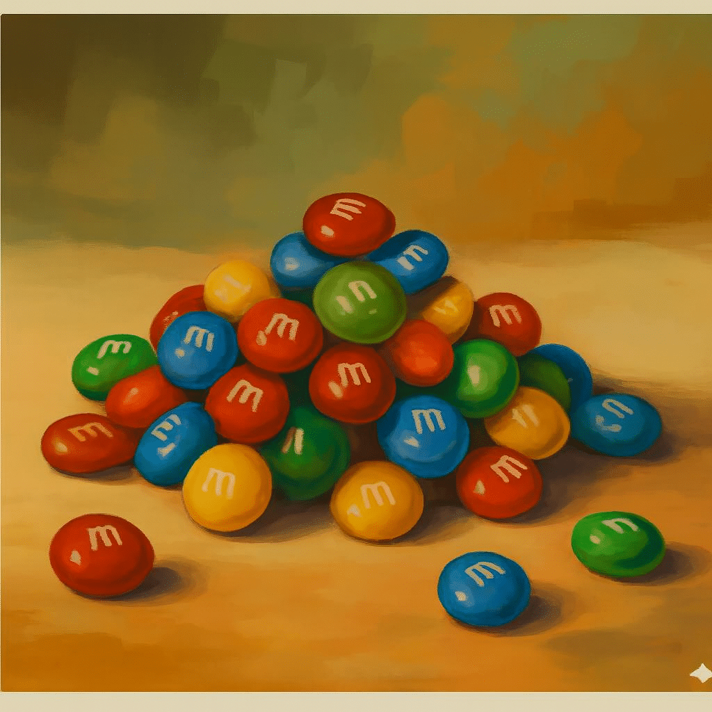 M&Ms Chocolate - for quick carbs and morale boost on the trail